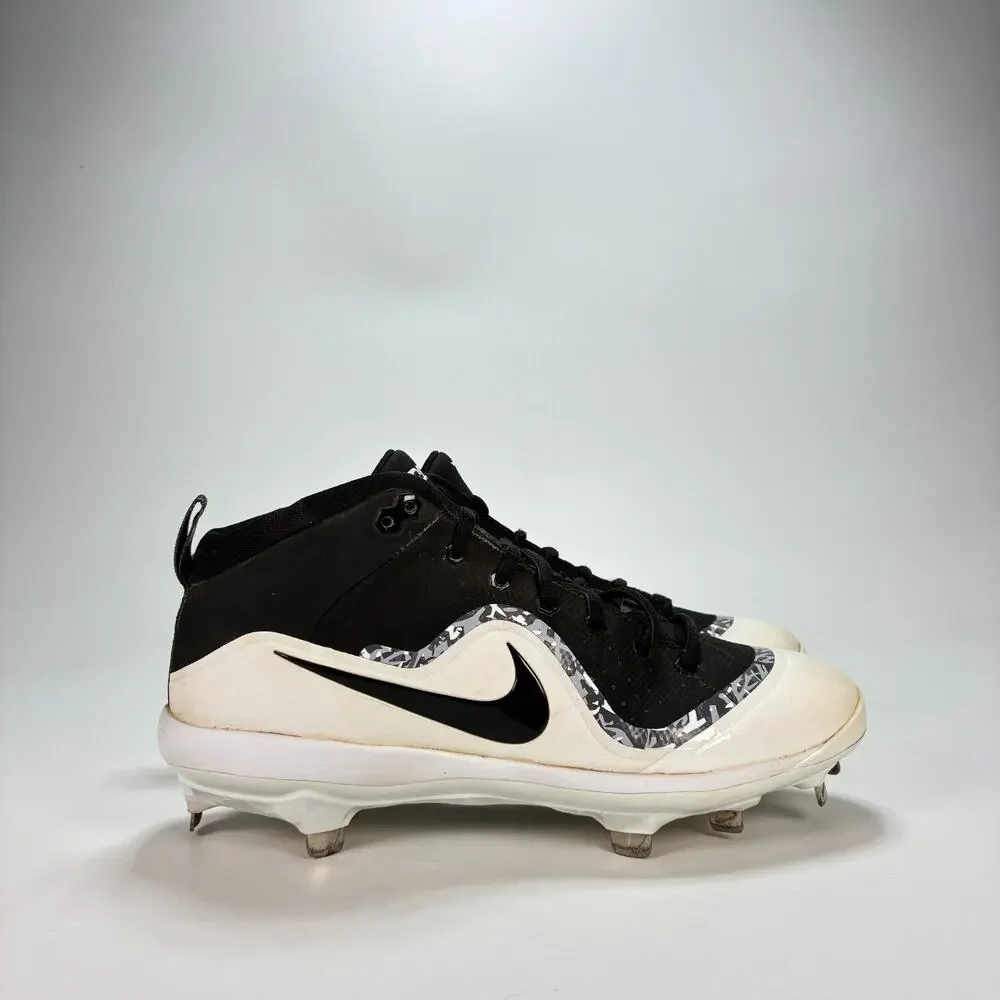 Nike Force Air Trout 4 Pro Black White Baseball Cleats 917920-001 Men's Size 7